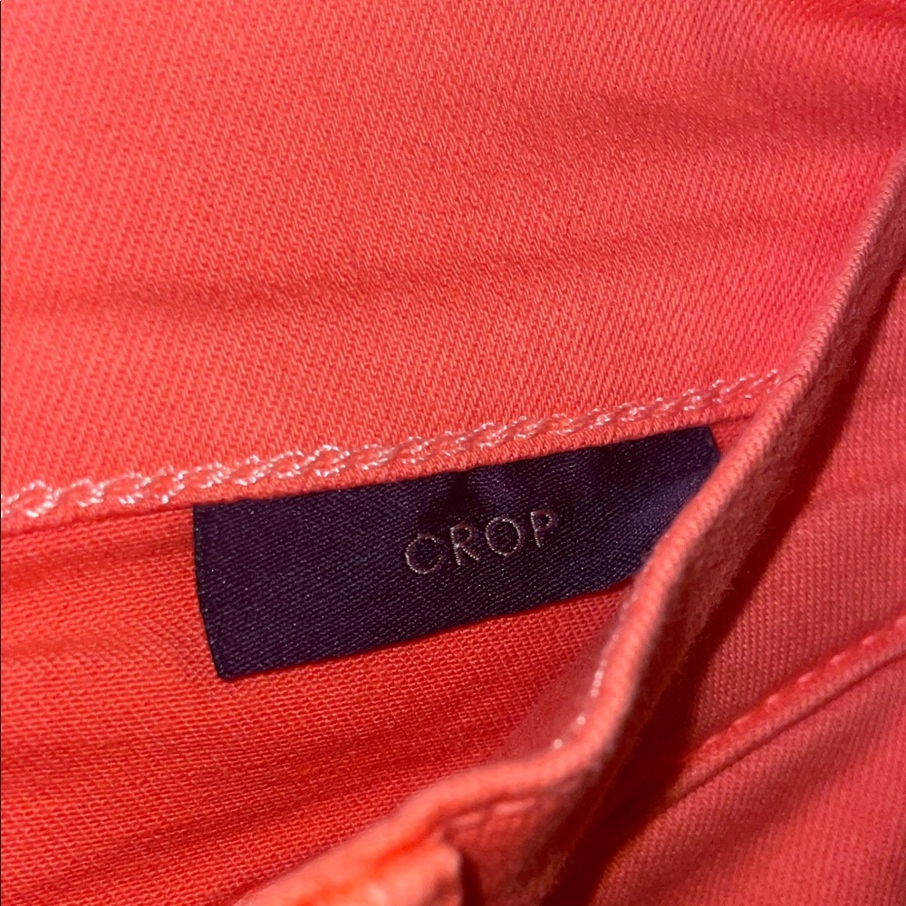 NYDJ Bright Coral Cropped Pants - Picture 5 of 9